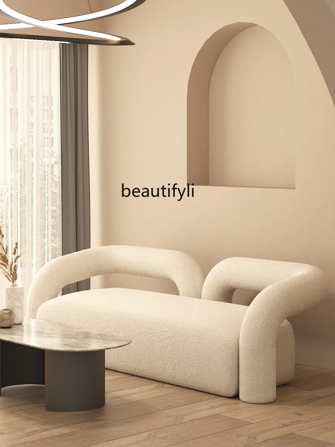 zqNordic ARC Technology Fabric Sofa Beauty Salon Clothing Store Combination Creative Simple and Light Luxury
zqNordic ARC Technology Fabric Sofa Beauty Salon Clothing Store Combination Creative Simple and Light Luxury