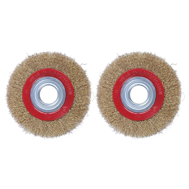 2X Wire Brush Wheel For Bench Grinder Polish + Reducers Adaptor Rings,6Inch 150Mm
2X Wire Brush Wheel For Bench Grinder Polish + Reducers Adaptor Rings,6Inch 150Mm