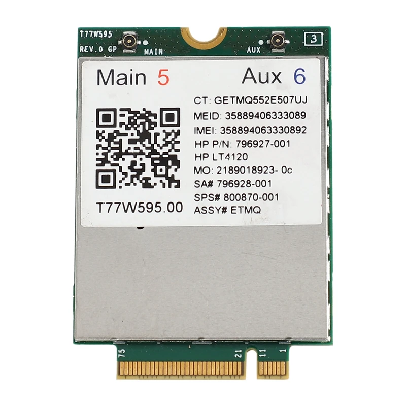 Lt4120 X5 LTE T77W595 796928-001 4G WWAN M.2 150 Мбит/с LTE модем для HP Elite X2 840 850 G3 640 650 645 G2 зеленый
Lt4120 X5 LTE T77W595 796928-001 4G WWAN M.2 150 Мбит/с LTE модем для HP Elite X2 840 850 G3 640 650 645 G2 зеленый