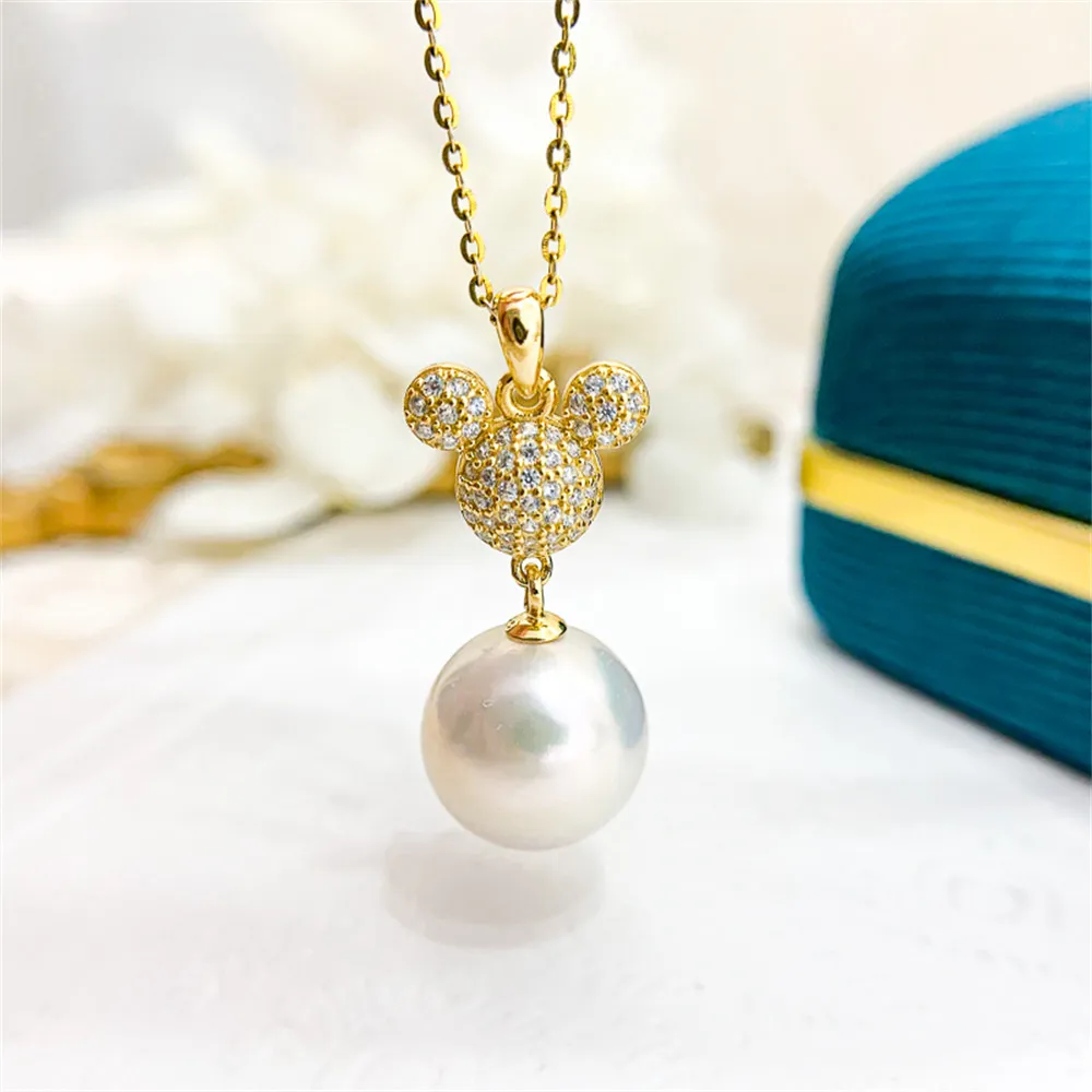 DIY Pearl Mini S925 Sterling Silver Pendant with Empty Holder Gold Silver Necklace Pendant with 9-15mm Beads
DIY Pearl Mini S925 Sterling Silver Pendant with Empty Holder Gold Silver Necklace Pendant with 9-15mm Beads