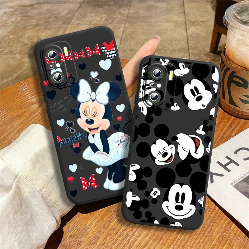 

Cute Mickey Minnie Phone Case For Xiaomi Redmi 7(Y3) 7A 8 8A 9 9A 9AT 9C 10X 10 10C 5A 6A S2(Y2) K20 K30 K40 K50 Black Soft Capa