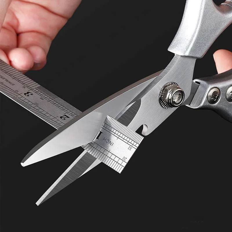 Stainless Steel Food Scissors Kitchen Powerful Duck Fish Chicken Cutter Shears Japanese Type Multifunctional Cook Scissors Knife
Stainless Steel Food Scissors Kitchen Powerful Duck Fish Chicken Cutter Shears Japanese Type Multifunctional Cook Scissors Knife