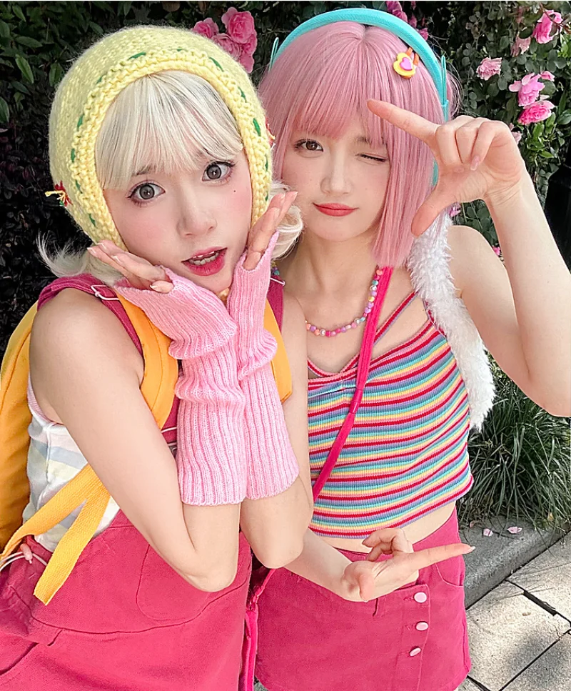 Y2K Aesthetic Sweet Rainbow Color Stripe Camisole Women Summer Slim Sleeveless Casual Versatile Streetwear Kawaii Clothes Mujer
Y2K Aesthetic Sweet Rainbow Color Stripe Camisole Women Summer Slim Sleeveless Casual Versatile Streetwear Kawaii Clothes Mujer
