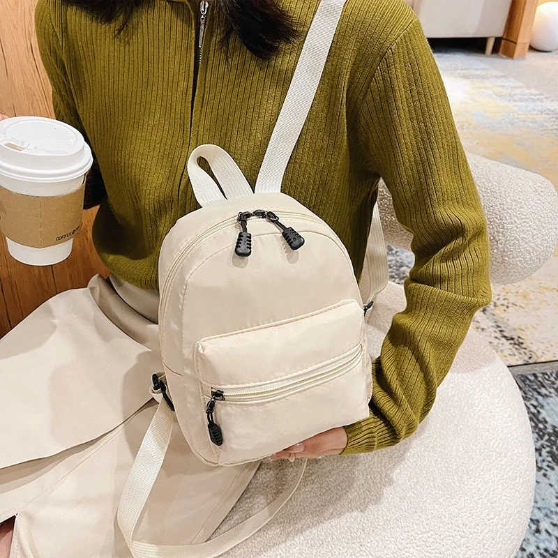 Nylon Small Fashion Mini Bag For Women's Teen Backpacks Casual Trend Backpack White School Rucksack Female Girls Bags 2022
Nylon Small Fashion Mini Bag For Women's Teen Backpacks Casual Trend Backpack White School Rucksack Female Girls Bags 2022