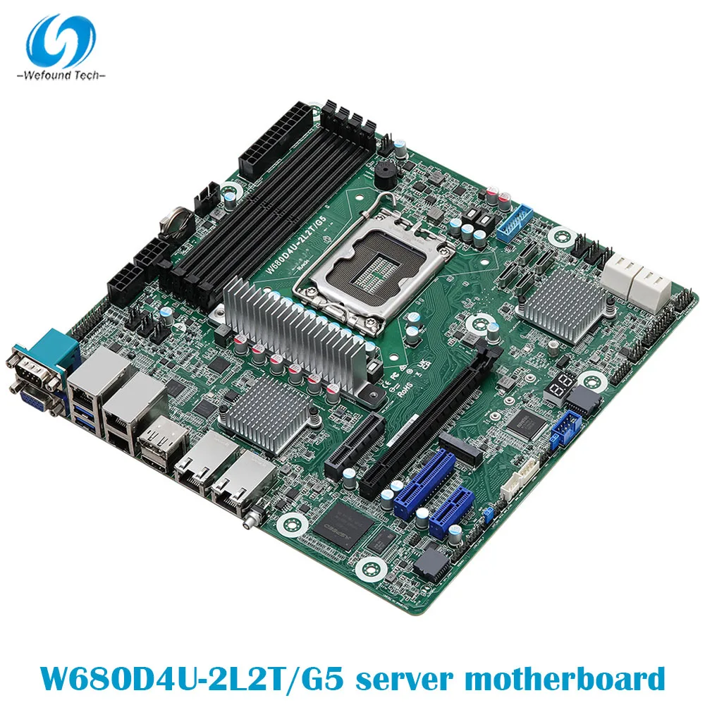 Материнская плата для сервера ASRock W680D4U-2L2T/G50 Gigabit поддерживает 12th 13th Core
Материнская плата для сервера ASRock W680D4U-2L2T/G50 Gigabit поддерживает 12th 13th Core