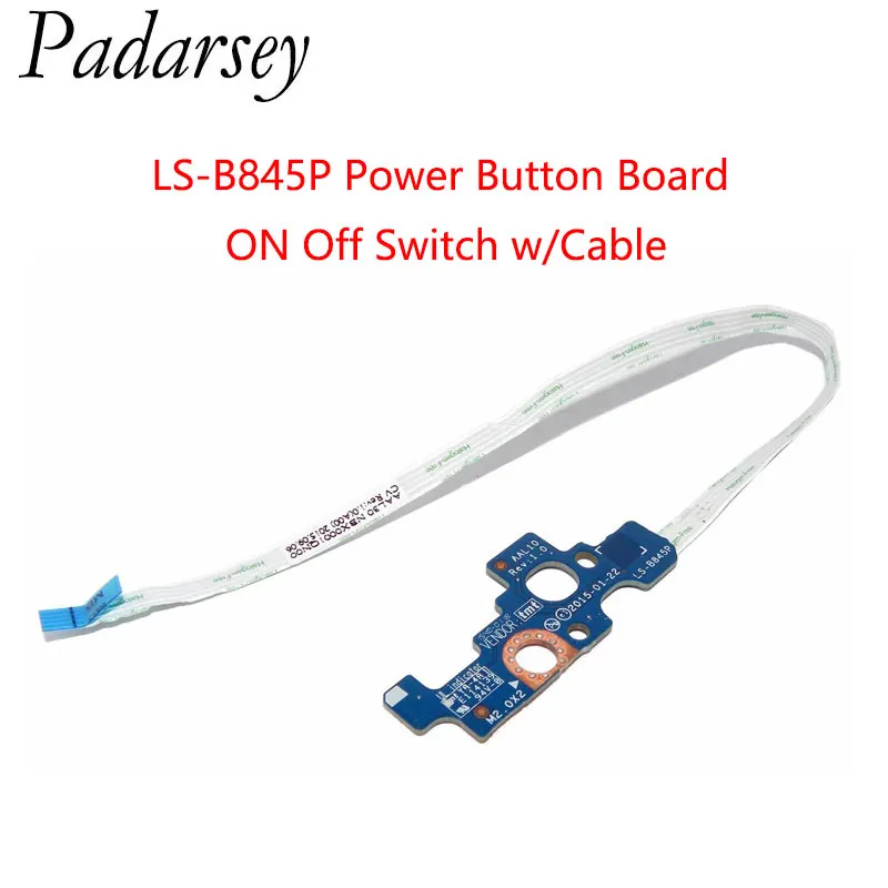LS-B845P Power Button Board ON Off Switch w/Cable Replacement for Dell Inspiron 17 5755 5758 5759 5455 T2CVC 0T2CVC
LS-B845P Power Button Board ON Off Switch w/Cable Replacement for Dell Inspiron 17 5755 5758 5759 5455 T2CVC 0T2CVC
