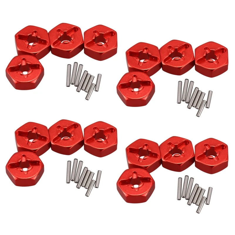16X Aluminum Alloy 12mm Combiner Wheel Hub Hex Adapter Upgrades for Wltoys 144001 1/14 RC Car Spare Parts,Red
16X Aluminum Alloy 12mm Combiner Wheel Hub Hex Adapter Upgrades for Wltoys 144001 1/14 RC Car Spare Parts,Red