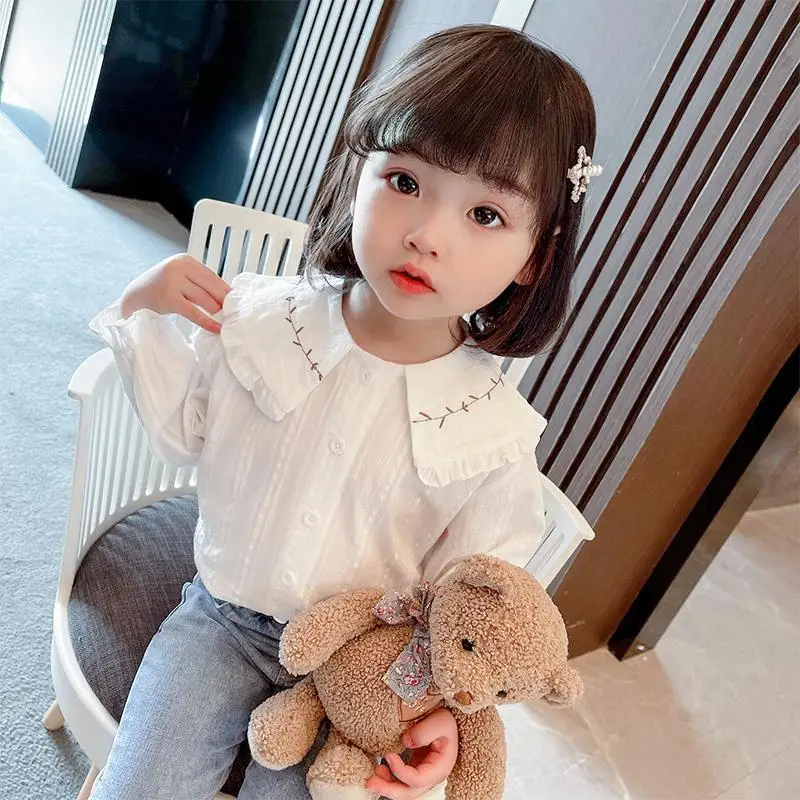 2022 Spring Autumn Girls Lapel Blouse Long Sleeves Shirt Children Girl Sweet Tops New Fashion Casual Blouse Kids Clothes B15
2022 Spring Autumn Girls Lapel Blouse Long Sleeves Shirt Children Girl Sweet Tops New Fashion Casual Blouse Kids Clothes B15