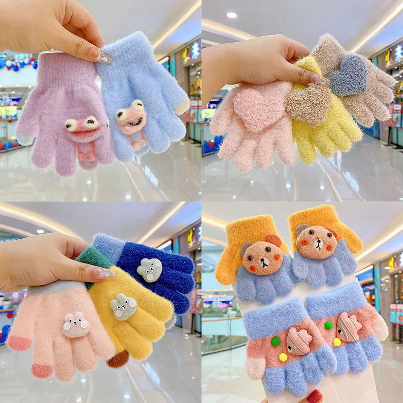 0-3 Years Old Winter Baby Girls Cute Soft Knitting Cartoon Five Finger Gloves Children Lovely Outdoor Warmth Gloves Kids Mitten
0-3 Years Old Winter Baby Girls Cute Soft Knitting Cartoon Five Finger Gloves Children Lovely Outdoor Warmth Gloves Kids Mitten
