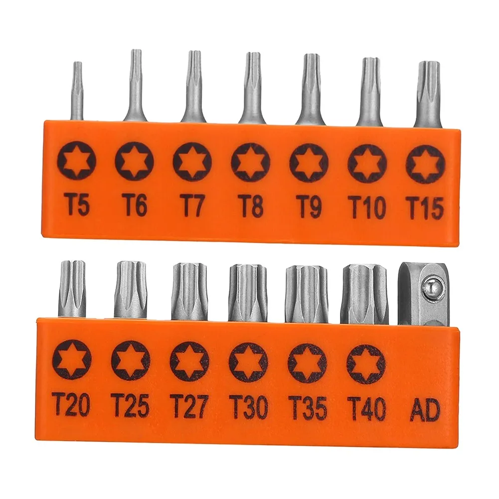 14pcs T5-T40 Screwdriver Bit Set S2 Steel Hex Bit Set For Automobile Repair Automobiles Motorcycle Interior Household Tool
14pcs T5-T40 Screwdriver Bit Set S2 Steel Hex Bit Set For Automobile Repair Automobiles Motorcycle Interior Household Tool