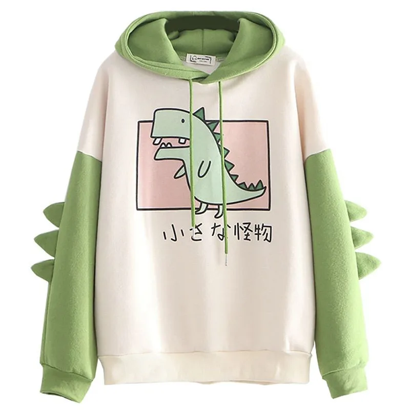 Dinosaur Oversized Cartoon Hoodie Women Fashion Sweatshirt Casual Print Korean Style Thicken Sweatshirt Winter dino hoodie Tops
Dinosaur Oversized Cartoon Hoodie Women Fashion Sweatshirt Casual Print Korean Style Thicken Sweatshirt Winter dino hoodie Tops