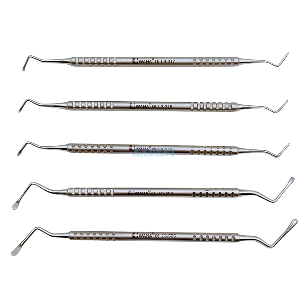 Dental Scaler Spoon 5pcs/set Long tip Tooth Cleaning Excavator Restorative Instruments Spoon Tool Dentistry Lab Supplies
Dental Scaler Spoon 5pcs/set Long tip Tooth Cleaning Excavator Restorative Instruments Spoon Tool Dentistry Lab Supplies