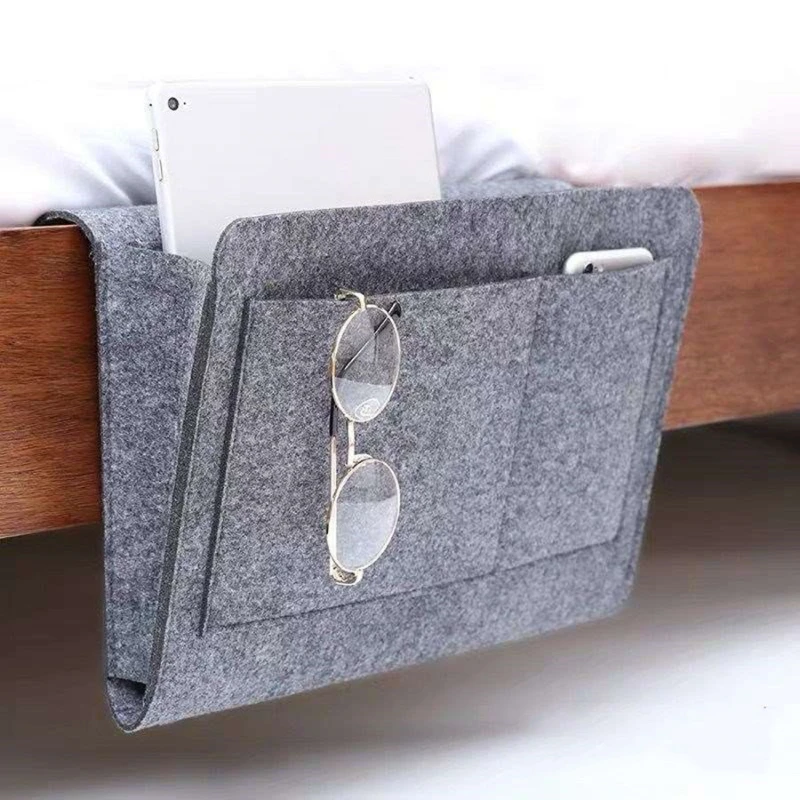 1pcs Felt Bedside Storage Bag Pouch Bed Desk Bag Sofa TV Remote Control Hanging Caddy Couch Storage Organizer Bed Holder Pockets
1pcs Felt Bedside Storage Bag Pouch Bed Desk Bag Sofa TV Remote Control Hanging Caddy Couch Storage Organizer Bed Holder Pockets
