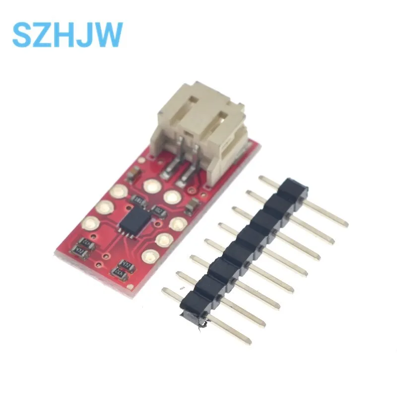 Lithium battery power detection alarm module A/D conversion IIC interface detection MAX17043
Lithium battery power detection alarm module A/D conversion IIC interface detection MAX17043
