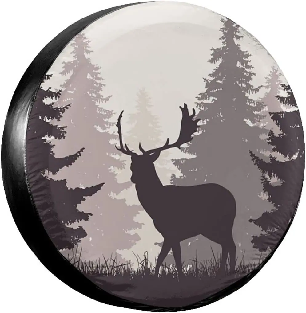Spare Tire Cover Universal Tires Cover Forest Deer Car Tire Cover Wheel Weatherproof and Dust-Proof UV Sun Tire Cover (F
Spare Tire Cover Universal Tires Cover Forest Deer Car Tire Cover Wheel Weatherproof and Dust-Proof UV Sun Tire Cover (F