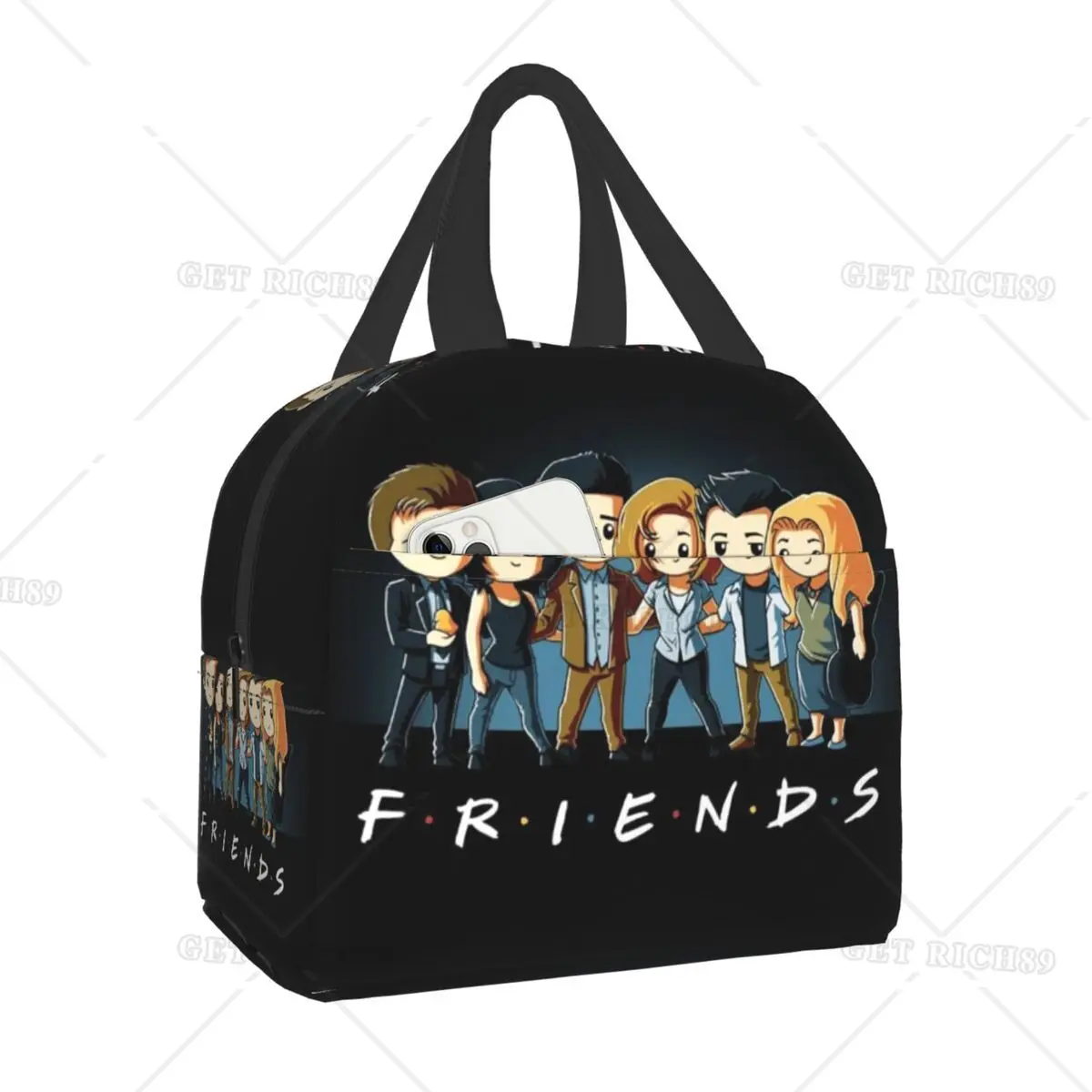 Friends Characters Cartoon Anime Insulated Lunch Bag for Women Portable Thermal Cooler Bento Box Camping Picnic Food Lunch Boxes 
Friends Characters Cartoon Anime Insulated Lunch Bag for Women Portable Thermal Cooler Bento Box Camping Picnic Food Lunch Boxes