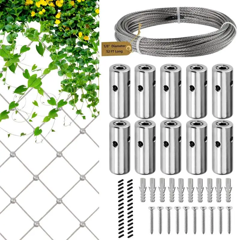 Wire Cable Trellis System Stainless Steel Outdoor Wall Trellis System Portable Wire Wall Trellis Set With Allen Key Expansion
Wire Cable Trellis System Stainless Steel Outdoor Wall Trellis System Portable Wire Wall Trellis Set With Allen Key Expansion