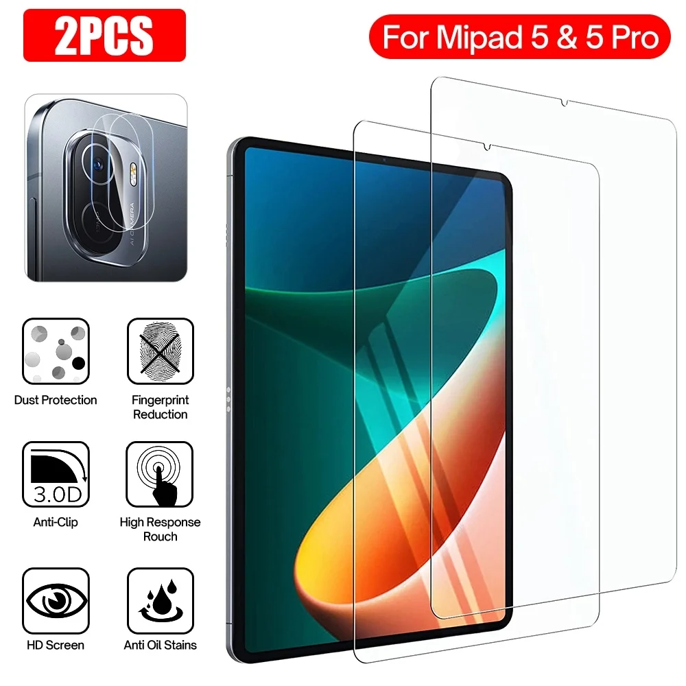 Закаленное стекло для Xiaomi Pad, 2 шт., Защита экрана для Mi Pad 5, Защитное стекло для Mi pad 5 Pro, пленка без пузырьков, защитная пленка 
Закаленное стекло для Xiaomi Pad, 2 шт., Защита экрана для Mi Pad 5, Защитное стекло для Mi pad 5 Pro, пленка без пузырьков, защитная пленка