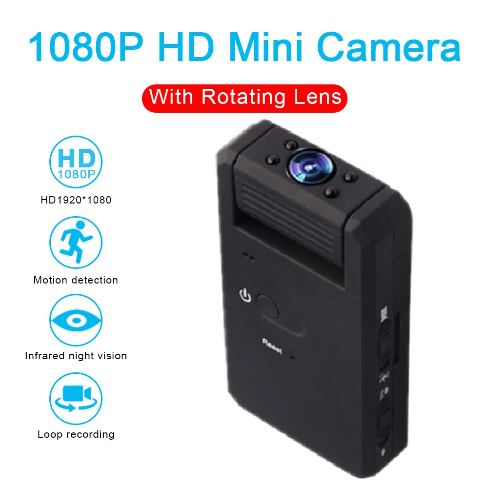 Новая мини-камера Full HD 1080P MD90 Mico, инфракрасная мини-камера ночного видения, мини-видеорегистратор с поворотом на 180 градусов, Спортивная мини-...
Новая мини-камера Full HD 1080P MD90 Mico, инфракрасная мини-камера ночного видения, мини-видеорегистратор с поворотом на 180 градусов, Спортивная мини-...
