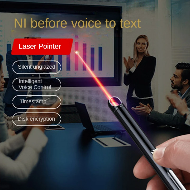 Professional Voice Recorder, HD Noise Reduction Recording Laser Pen, Voice to Text Recording Machine Voice Activated Recorder
Professional Voice Recorder, HD Noise Reduction Recording Laser Pen, Voice to Text Recording Machine Voice Activated Recorder