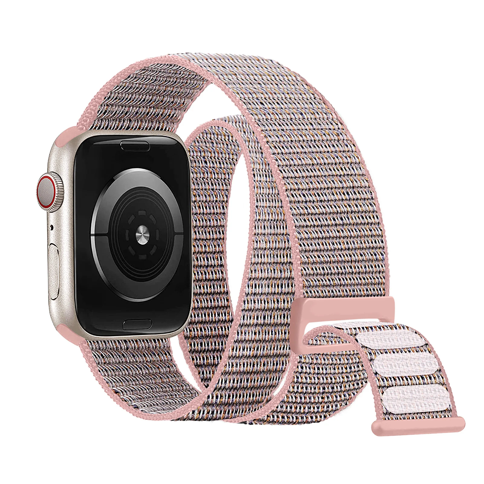 

Nylon Loop For Apple Watch Band 44mm 45mm 49mm 40mm 41mm 42mm 38mm Double tour Bracelet iWatch Series 7 8 3 4 5 6 Se Ultra strap