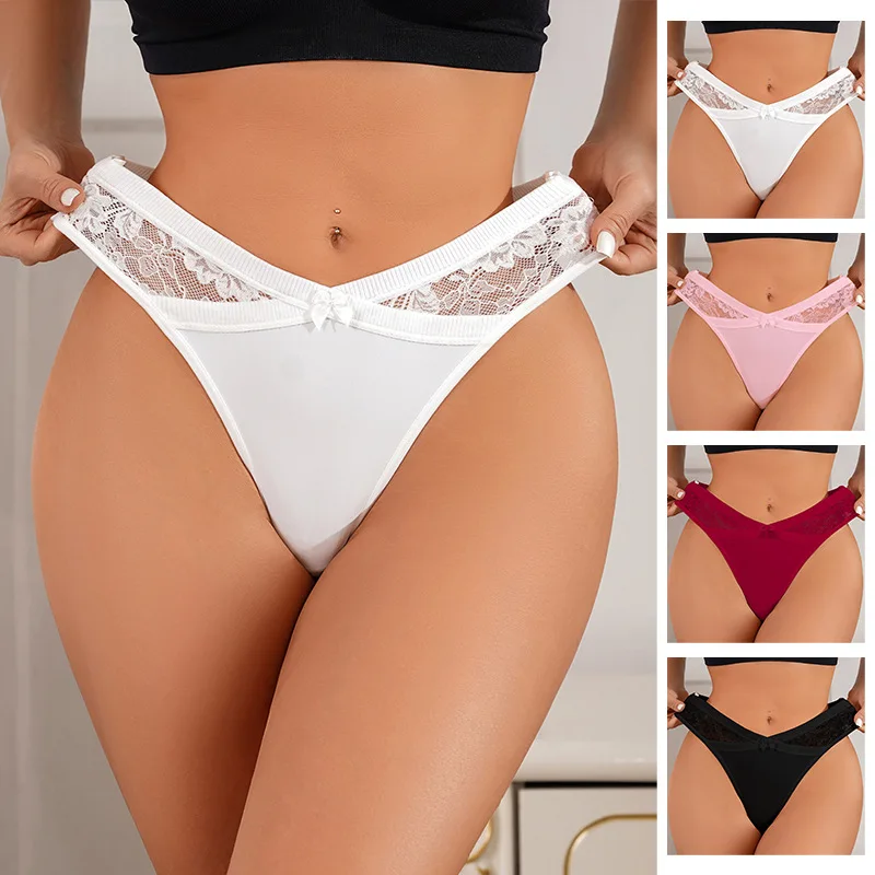 Sexy Women Panties Lace Transparent Thong Female Underwear Cotton Briefs V-Waist Breathable Panty Intimate Lingerie
Sexy Women Panties Lace Transparent Thong Female Underwear Cotton Briefs V-Waist Breathable Panty Intimate Lingerie