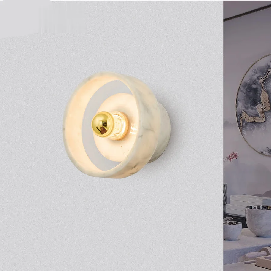 LukLoy LED Wall Light Postmodern Marble Wall Lamp Luxury Nordic Simplicity Bedroom Aisle Hotel Cafe Restaurant Bar Round Sconce
LukLoy LED Wall Light Postmodern Marble Wall Lamp Luxury Nordic Simplicity Bedroom Aisle Hotel Cafe Restaurant Bar Round Sconce