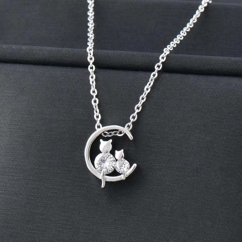 SINLEERY Cute Cat Chains With Pendants Silver Color Choker Stainless Steel Necklace For Women accessories jewelry 2022 XL972 SSK
SINLEERY Cute Cat Chains With Pendants Silver Color Choker Stainless Steel Necklace For Women accessories jewelry 2022 XL972 SSK