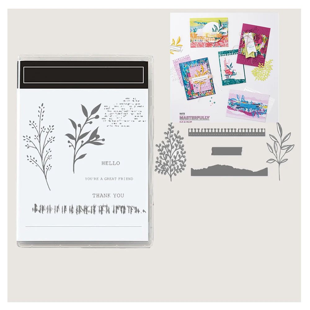 New Die Plant Branch Metal Cutting Dies And Clear Stamps For Diy Scrapbook Photo Album Decoration Handmade Paper Card Craft
New Die Plant Branch Metal Cutting Dies And Clear Stamps For Diy Scrapbook Photo Album Decoration Handmade Paper Card Craft