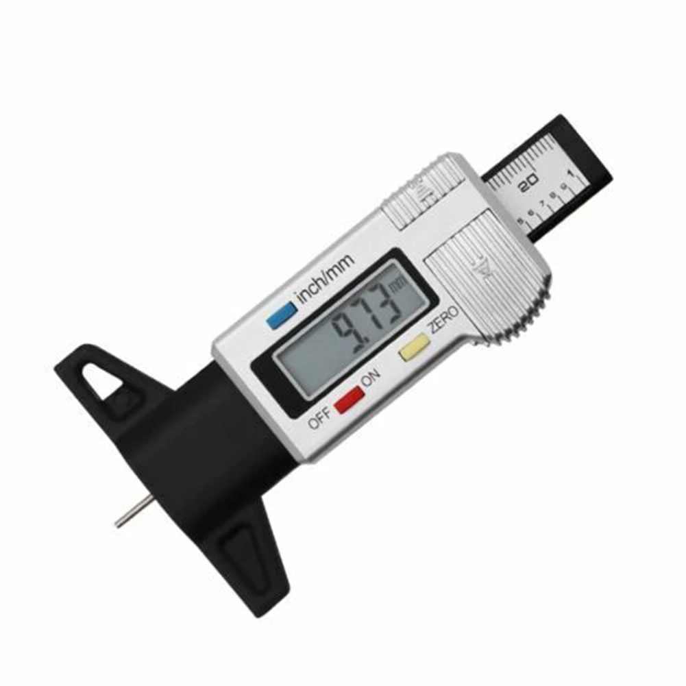 Silver Digital Tyre Depth Gauge Tread Tester for Car Truck Motorcycle Accurate Measurement Metric/Inch System Interchange
Silver Digital Tyre Depth Gauge Tread Tester for Car Truck Motorcycle Accurate Measurement Metric/Inch System Interchange