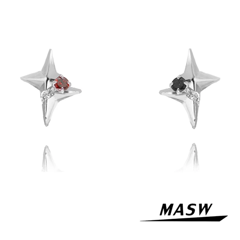 MASW Original Design Cool Star Earrings Senior Sense Modern Jewelry High Quality Brass Glass Asymmetrical Earrings For Women
MASW Original Design Cool Star Earrings Senior Sense Modern Jewelry High Quality Brass Glass Asymmetrical Earrings For Women