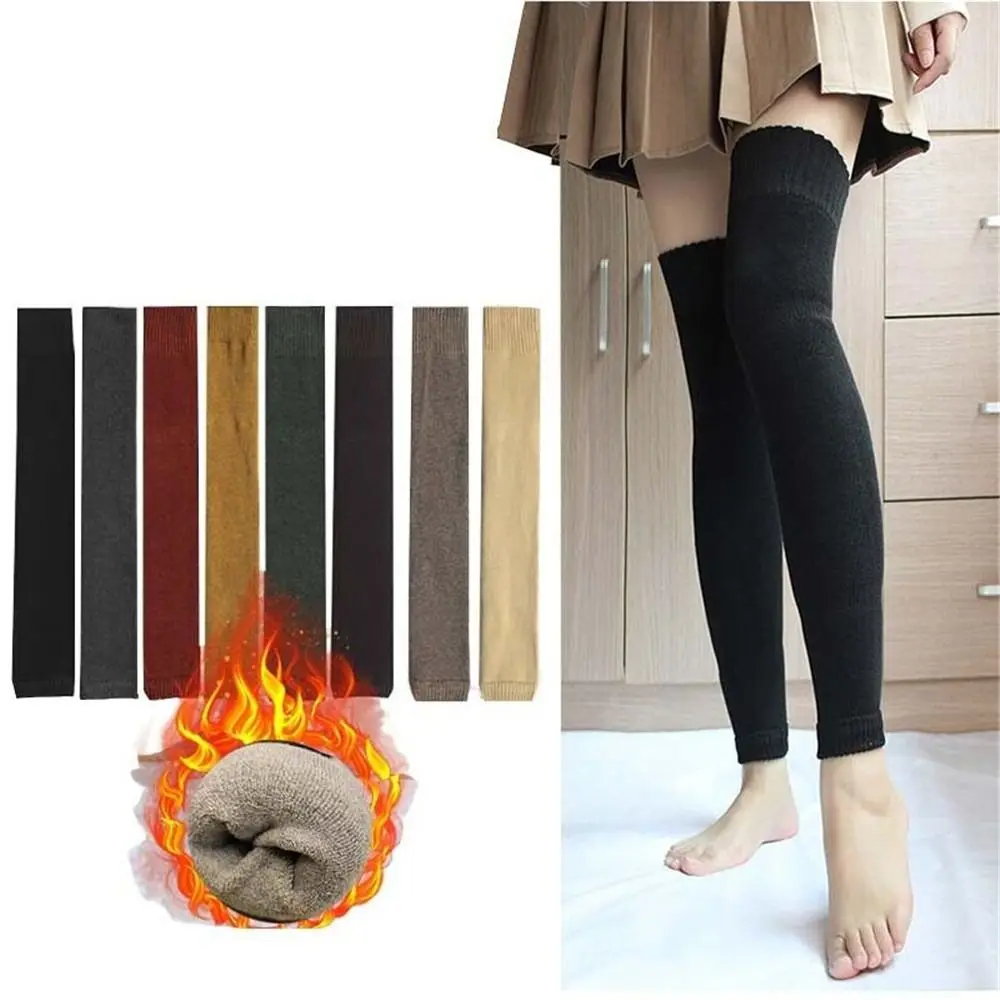 Women Girls Knee High Thick Knitted Foot Covers Leg Warmers Long Boot Socks Ankle Warmer
Women Girls Knee High Thick Knitted Foot Covers Leg Warmers Long Boot Socks Ankle Warmer