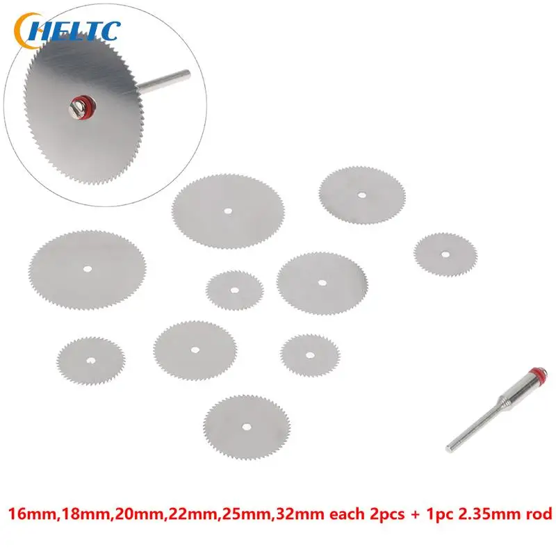 11Pc/Set 16-32MM Mini HSS Circular Saw Blade Metal Disc Wheel Blade Diamond Saw Blade Electric Grinding Cutting Disc Rotary Tool
11Pc/Set 16-32MM Mini HSS Circular Saw Blade Metal Disc Wheel Blade Diamond Saw Blade Electric Grinding Cutting Disc Rotary Tool