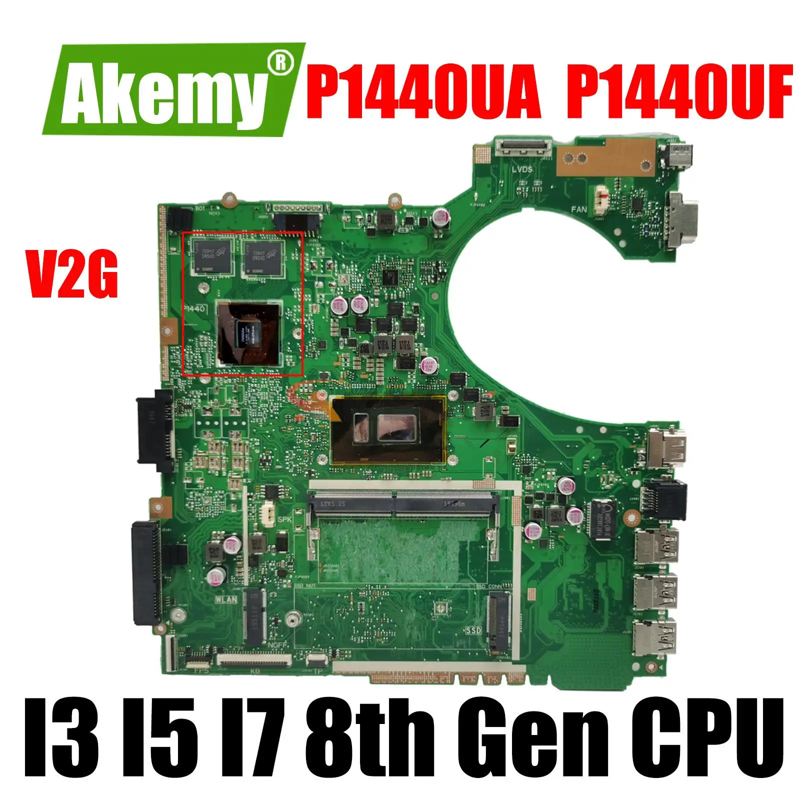 P1440U Mainboard For ASUS PRO P1440 P1440UA P1440UF P1440UB Laptop Motherboard W/ I3-8130 I5-8250 I7-8550U CPU 4GB-RAM
P1440U Mainboard For ASUS PRO P1440 P1440UA P1440UF P1440UB Laptop Motherboard W/ I3-8130 I5-8250 I7-8550U CPU 4GB-RAM