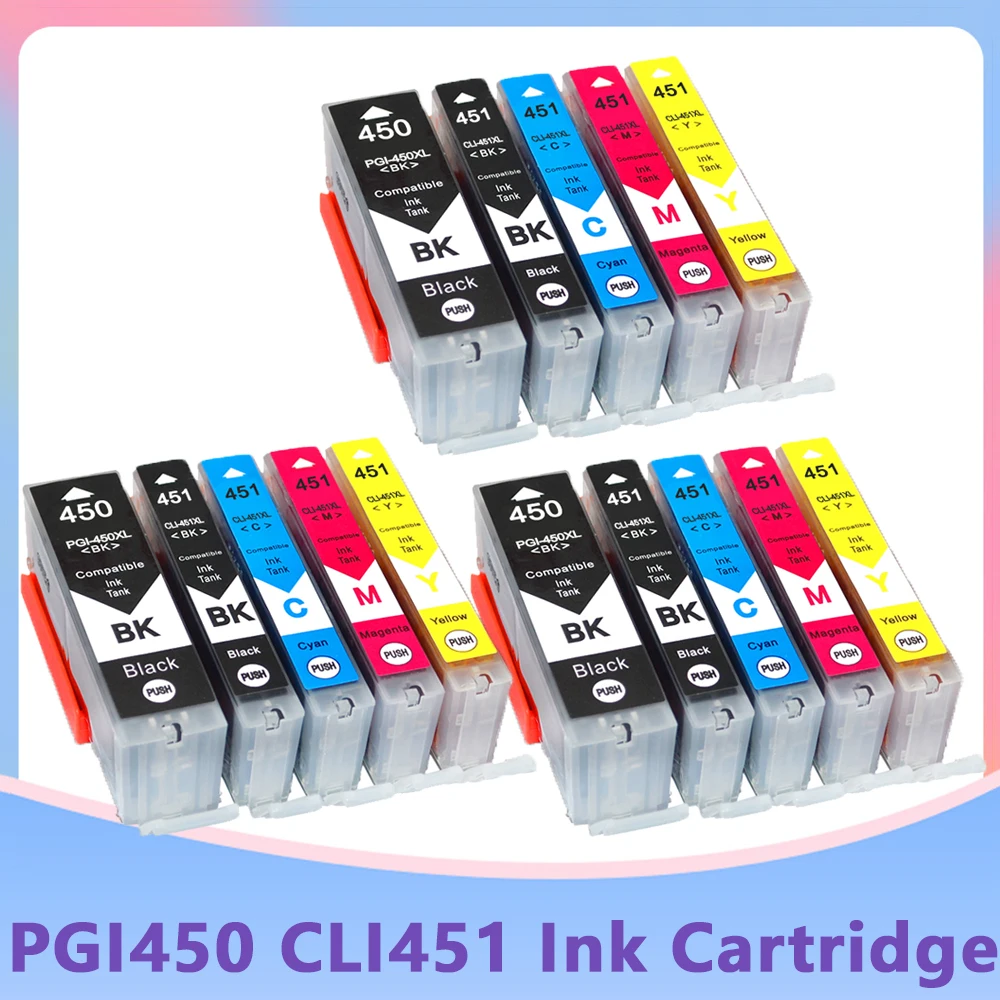 PGI 450 CLI 451 PGI450 CLI451 Ink Cartridge for Canon PIXMA IP7240 MG5440 MG5540 MG6440 MG6640 MG5640 MX924 MX724 IX6840
PGI 450 CLI 451 PGI450 CLI451 Ink Cartridge for Canon PIXMA IP7240 MG5440 MG5540 MG6440 MG6640 MG5640 MX924 MX724 IX6840