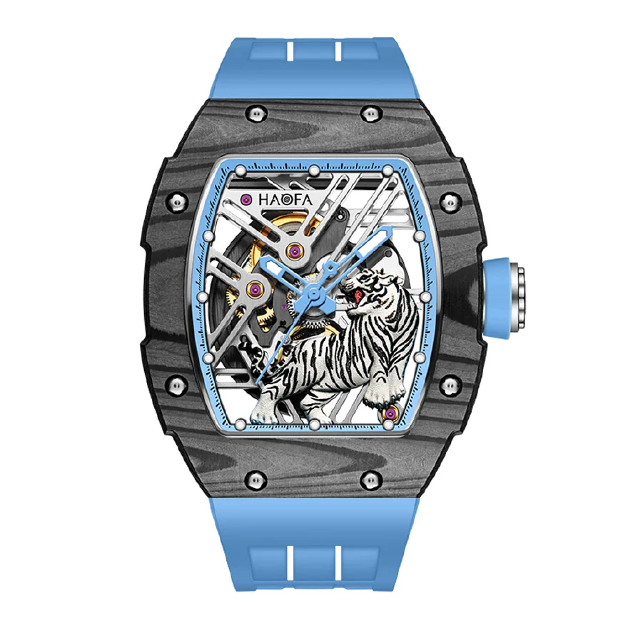 Haofa Skeleton Automatic Mechanical Watch for Men 3D Tiger Carbon Fiber Watch Sapphire Luminous Waterproof Men Watch 1973
Haofa Skeleton Automatic Mechanical Watch for Men 3D Tiger Carbon Fiber Watch Sapphire Luminous Waterproof Men Watch 1973