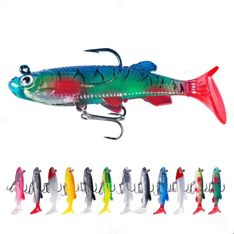 Easy Shiner Soft Lures 8CM/14G Baits Fishing Lure Shad Double Color Silicone Bait T Tail Wobblers
Easy Shiner Soft Lures 8CM/14G Baits Fishing Lure Shad Double Color Silicone Bait T Tail Wobblers