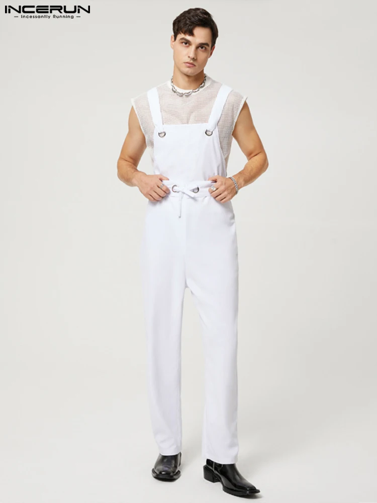 Fashion Casual Style Men's Eyelet Belt Rompers Stylish Male Solid Color Comfortable Sleeveless Overalls Jumpsuits S-5XL INCERUN
Fashion Casual Style Men's Eyelet Belt Rompers Stylish Male Solid Color Comfortable Sleeveless Overalls Jumpsuits S-5XL INCERUN