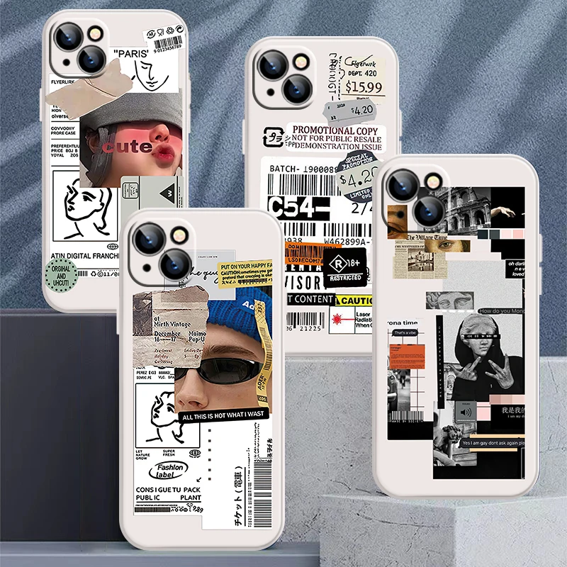 Hot Deals Retro Code Sticker Label Phone Case For iPhone 13 12 11 Pro XS Max XR XS X 6s 7 8 Plus SE 13 12 Mini White Black
Hot Deals Retro Code Sticker Label Phone Case For iPhone 13 12 11 Pro XS Max XR XS X 6s 7 8 Plus SE 13 12 Mini White Black