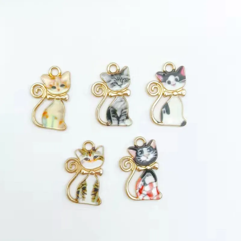 10pcs Cartoon Animal Cat Enamel Charms for Jewelry Making Cute Drop Earrings Pendants Necklaces DIY Keychain Crafts Supplies
10pcs Cartoon Animal Cat Enamel Charms for Jewelry Making Cute Drop Earrings Pendants Necklaces DIY Keychain Crafts Supplies