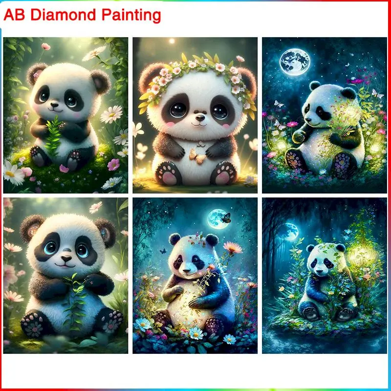 GATYZTORY AB Drill Diamond Painting Panda Embroiderty Sale Animal Fantasy Mosaic Cross Stitch Home Decor Needlework Diy Gift 
GATYZTORY AB Drill Diamond Painting Panda Embroiderty Sale Animal Fantasy Mosaic Cross Stitch Home Decor Needlework Diy Gift