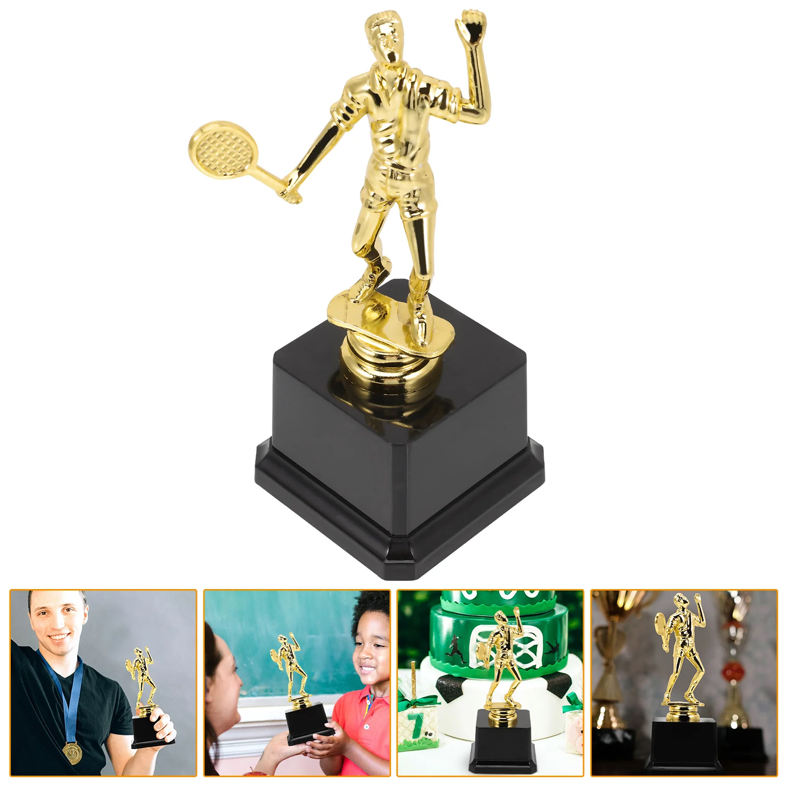 Gold Award Trophy Cup Reward Sport Competitions Plastic Soccer Basketball Badminton Trophy Souvenir Celebrations
Gold Award Trophy Cup Reward Sport Competitions Plastic Soccer Basketball Badminton Trophy Souvenir Celebrations