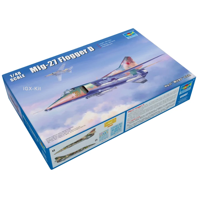 Trumpeter 05802 1/48 Russian Mig27 Mig-27 Flogger D Attack Aircraft Jet Plane Plastic Assembly Toy Gift Model Toy Building Kit
Trumpeter 05802 1/48 Russian Mig27 Mig-27 Flogger D Attack Aircraft Jet Plane Plastic Assembly Toy Gift Model Toy Building Kit