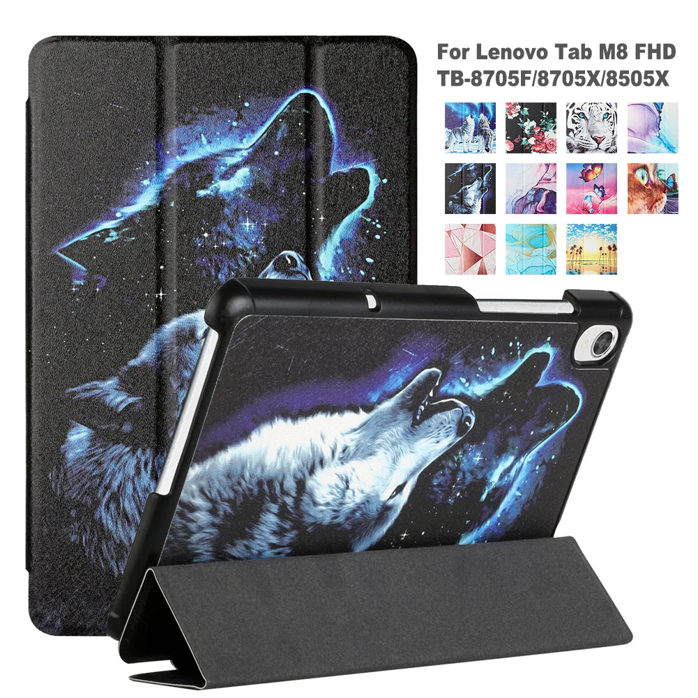 Cover for Lenovo Tab M8 FHD TB-8705F TB-8705N Folio Flip Tri-folding Printed Tablet Case for Lenovo Tab M8 HD TB-8505 TB-8505X
Cover for Lenovo Tab M8 FHD TB-8705F TB-8705N Folio Flip Tri-folding Printed Tablet Case for Lenovo Tab M8 HD TB-8505 TB-8505X