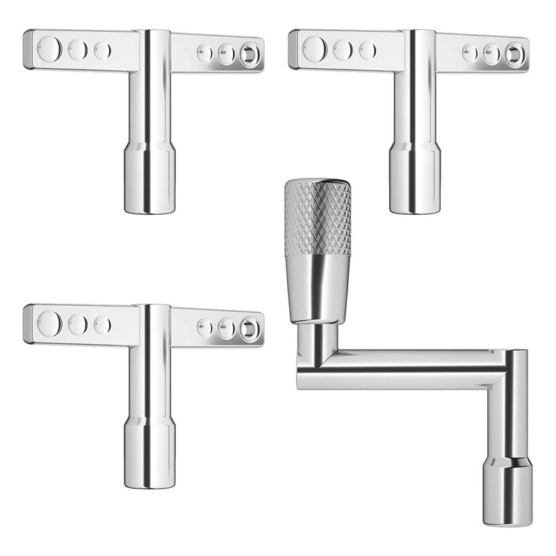 Drum Keys 3-Pack With Continuous Motion Speed Key Universal Drum Tuning Key Standard Chrome With Hole
Drum Keys 3-Pack With Continuous Motion Speed Key Universal Drum Tuning Key Standard Chrome With Hole