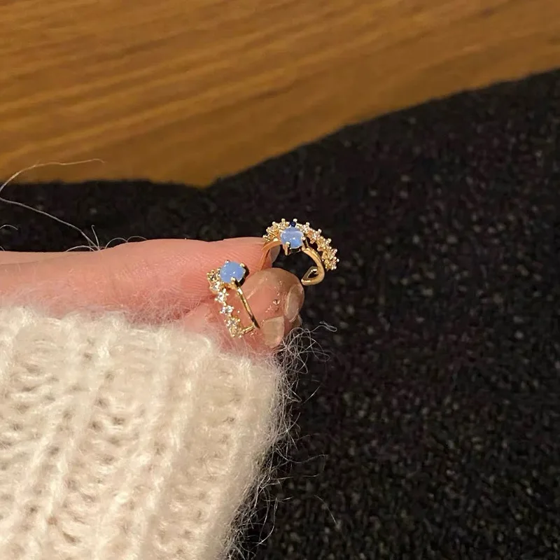 French Simple And Exquisite Zircon Small Opal Romantic Blue Stud Earrings Female 2022 New Gift
French Simple And Exquisite Zircon Small Opal Romantic Blue Stud Earrings Female 2022 New Gift