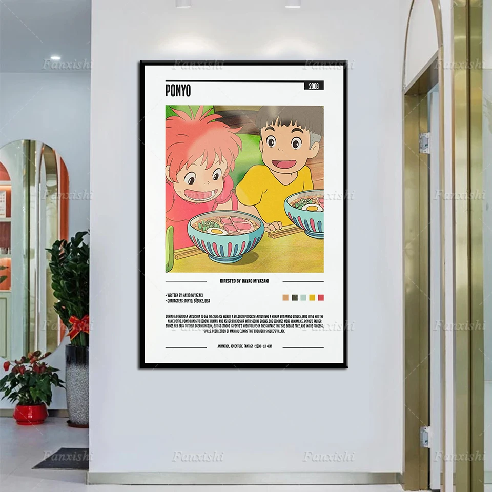 Ponyo Anime Movie Poster Studio Ghibli Poster Hayao Miyazaki Hd Wall Art Prints Canvas Painting Home Living Room Decoration Gift
Ponyo Anime Movie Poster Studio Ghibli Poster Hayao Miyazaki Hd Wall Art Prints Canvas Painting Home Living Room Decoration Gift