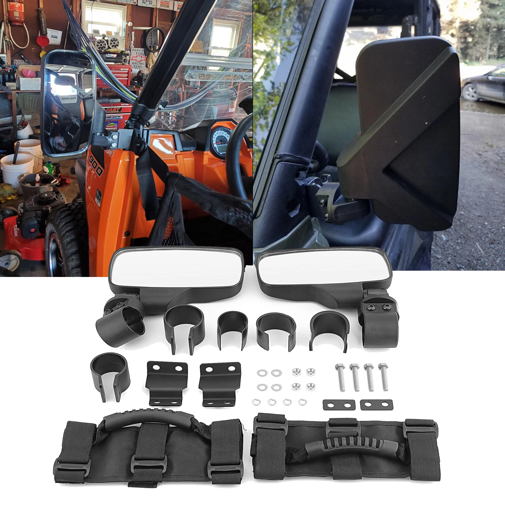 Exterior For Polaris Ranger 570 900 XP 2015-2023 Side View Mirrors 7.2x3.7 Inch UTV Accessories With Lock And Ride Cab System
Exterior For Polaris Ranger 570 900 XP 2015-2023 Side View Mirrors 7.2x3.7 Inch UTV Accessories With Lock And Ride Cab System