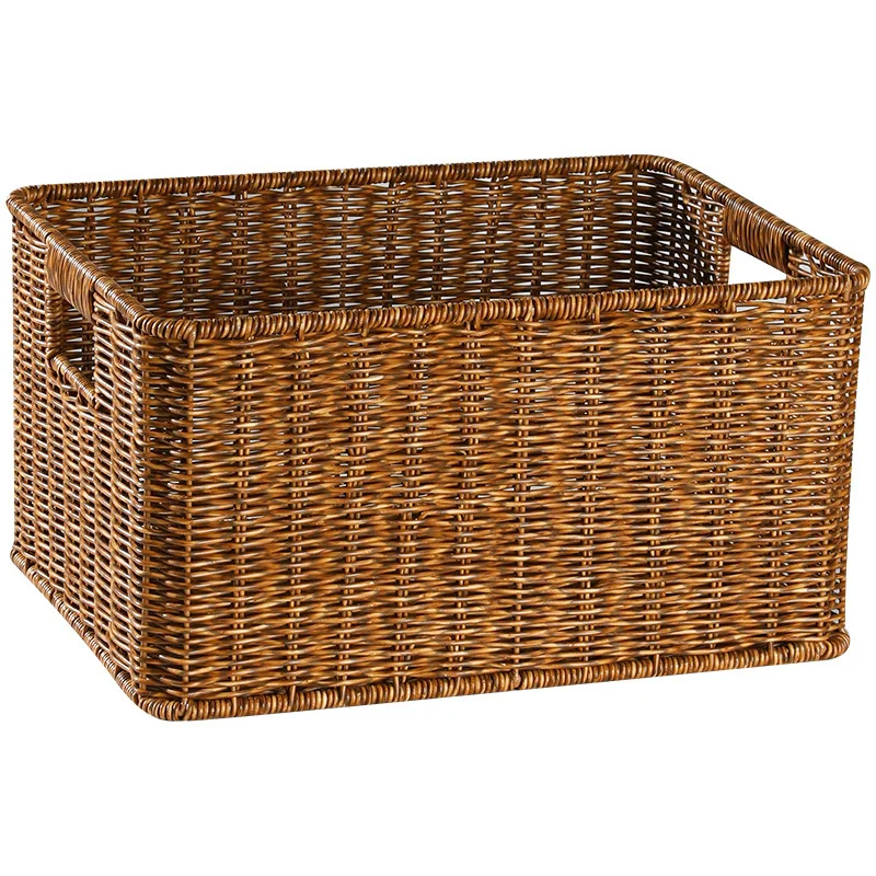 CAMIGEL Woven Storage Basket, Tabletop Toys, Miscellaneous Items, Snacks Storage Box, Rattan Woven Basket with Handles
CAMIGEL Woven Storage Basket, Tabletop Toys, Miscellaneous Items, Snacks Storage Box, Rattan Woven Basket with Handles