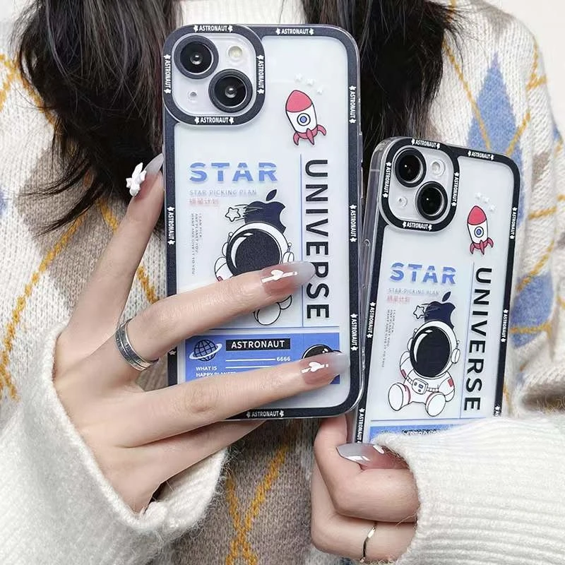 Cute Cartoon Space Astronaut Phone Case For iPhone 11 12 13 Pro Mini XS Max X XR 7 8 Plus SE Shockproof Soft TPU Back Cover
Cute Cartoon Space Astronaut Phone Case For iPhone 11 12 13 Pro Mini XS Max X XR 7 8 Plus SE Shockproof Soft TPU Back Cover